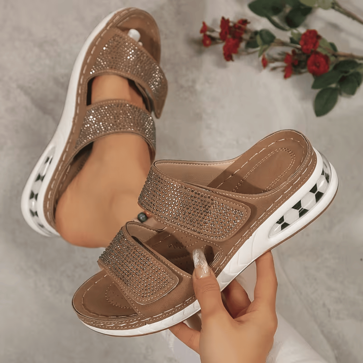 Botines Chelsea Confort Nube con Destellos