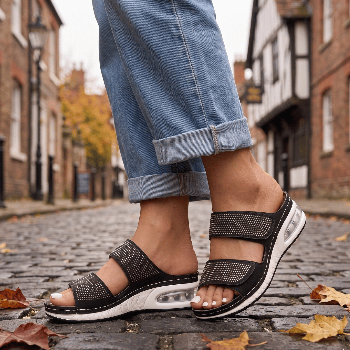 Botines Chelsea Confort Nube con Destellos