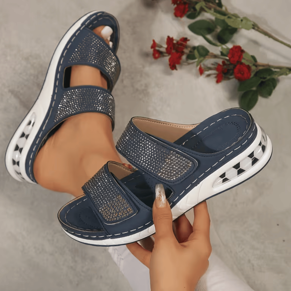 Botines Chelsea Confort Nube con Destellos